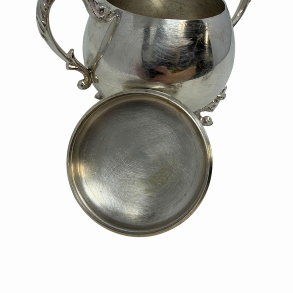 Vintage Sheridan Sugar Bowl Silver on Copper - Picture 9 of 13